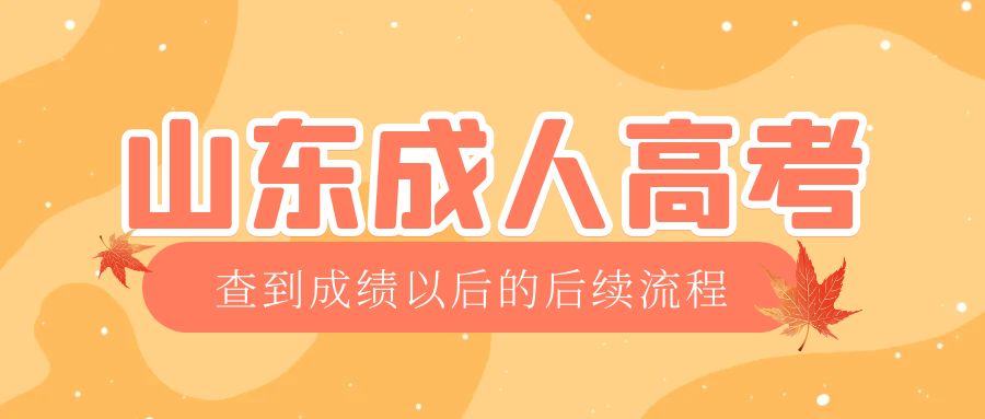 长清成考查完成绩以后做什么，长清成考网